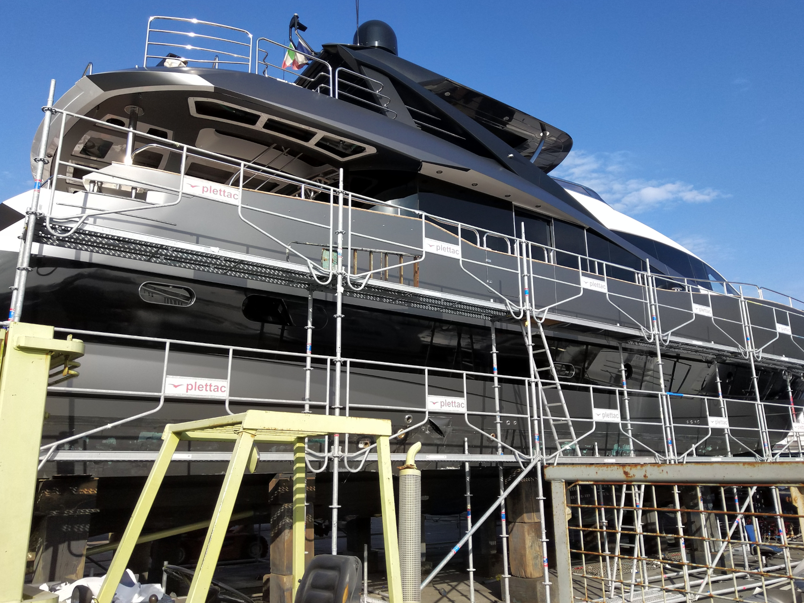 Yacht wrap exterior vinyl wrapping