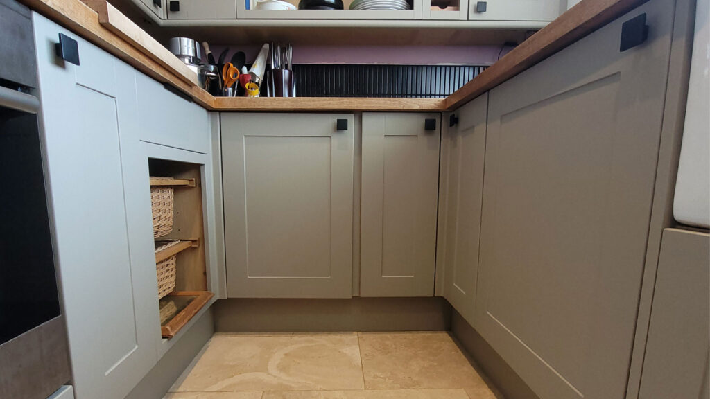 Kitchen wrapped with a mushroom 3M architectural vinyl