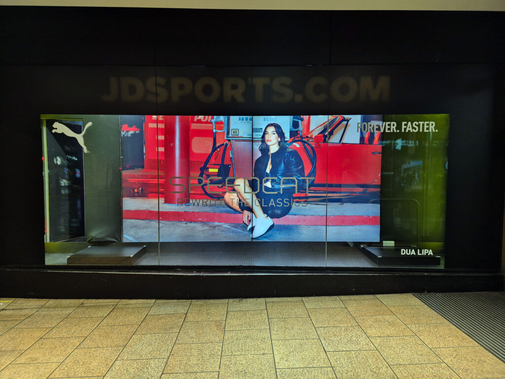 JD Sports window vinyl graphics installation